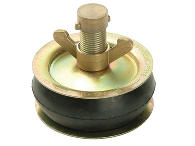 Bailey 2416 2416 Drain Test Plug 100mm (4In)Brass Cap Bai2416 from B&Q