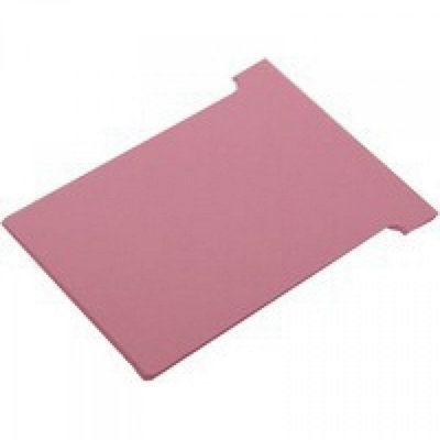 Nobo T-Cards Tab Top 15mm W60x Bottom W48.5x Full H85mm Size 2 2, Pink - Image 5