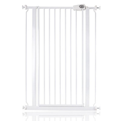 Bettacare Child And Pet Gate75Cm83CmWhiteExtra Tall Gate 104Cm In HeightPressure Fit Stair Gate from B&Q