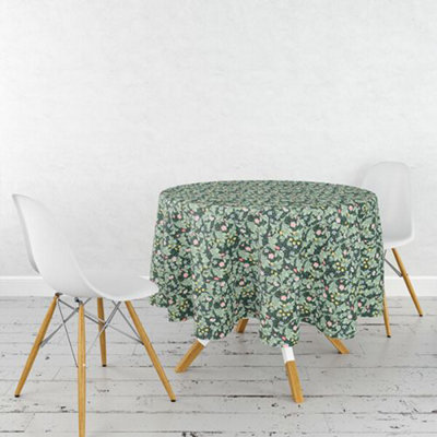 William Morris Leicester 132Cm Circular Fabric Tablecloth from B&Q