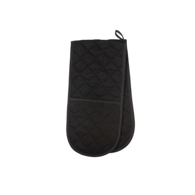 Dexam True Black Love Colour Double Oven Gloves from B&Q
