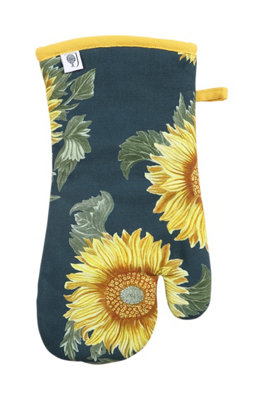 RHS Sunflower Oven Gauntlet In Navy Colour