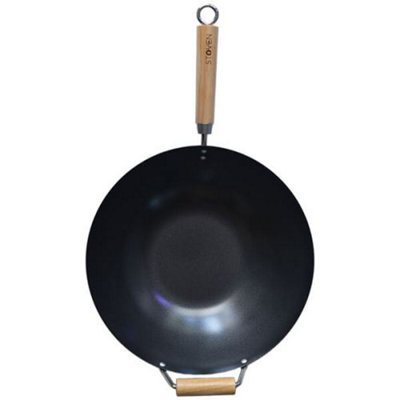 Stoven 34Cm Heavy Gauge Non-Stick Wok from B&Q