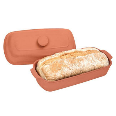 B&Q -  Terracotta Bread Baker With Lid