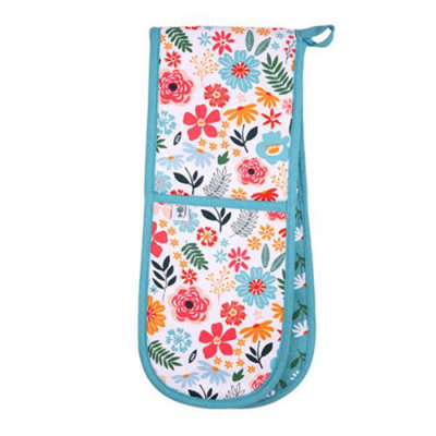 Dexam Rhs Cottage Garden Organic Cotton Double Oven Glove Multi from B&Q