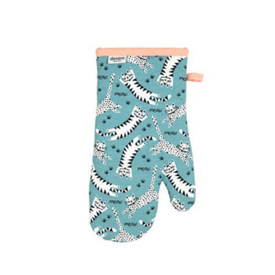 Dexam Recycled Cotton Meow Gauntlet Blue from B&Q
