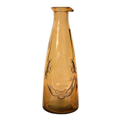 Dexam Sintra Recycled Glass Carafe Ochre from B&Q