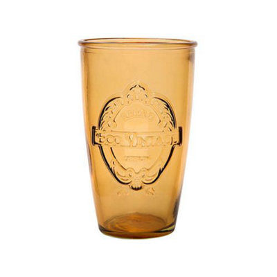 Dexam Sintra Recycled Glass Tumbler Ochre from B&Q