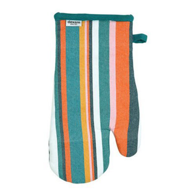 Dexam Recycled Cotton Striped Gauntlet Teal from B&Q