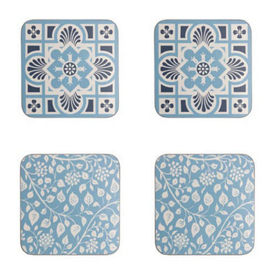Rhs Gertrude Jekyll Set Of 4 Coasters Blue from B&Q
