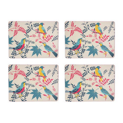 Rhs Birds Set Of 4 Placemats Stone from B&Q