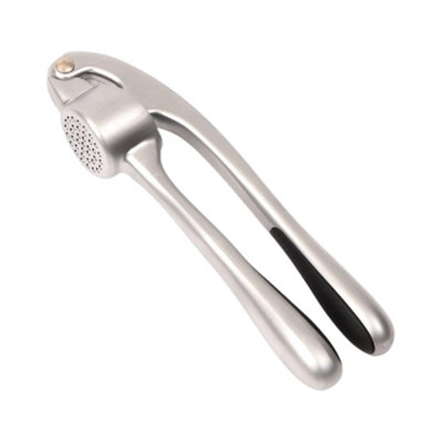 B&Q -  Garlic Press In Satin Finish & Anti Slip Handle