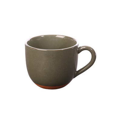 B&Q -  Sintra Glazed Terracotta 350Ml Mug Olive