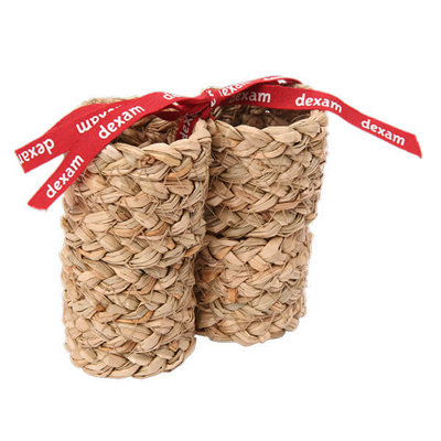 Dexam Sintra Seagrass Set Of 4 Napkin Ring Holders from B&Q