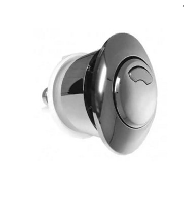 Fixthebog™ Replacement For Wirquin Oval Dual Flush Valve Chrome Push Button from B&Q