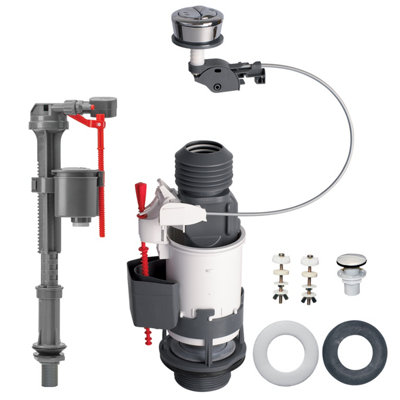 Wirquin Jollyflush And Jollyfill Air Dual Flush Cable Operated Universal Cistern Kit from B&Q