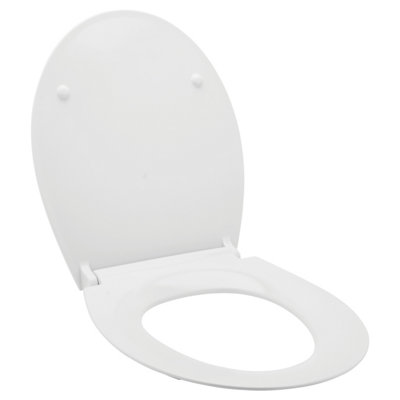 Wirquin Everest Toilet Seat. Top Fix, Soft Close Quick Release. White