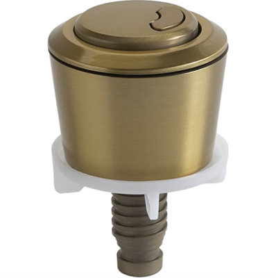 FixTheBog Dimwokg0 Wirquin Kayla Dual Flush Push Button Brushed Brass  Abs50mm (50120762) from B&Q