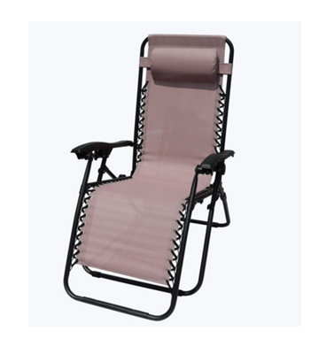 SupaGarden Blush Pink Zero Gravity Chair Lounger from B&Q