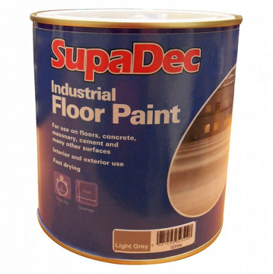 B&Q -  Industrial Floor PaintLight Grey1 Litre
