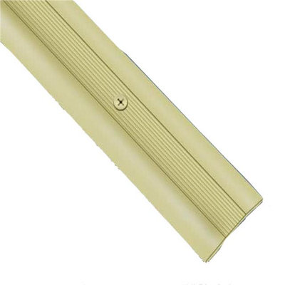 Supadec Contract Coverstrip Gold Effect900mm X 37mm Aluminium Floor Edge Trim With FixingsEasy Install For All Flooring Type from B&Q