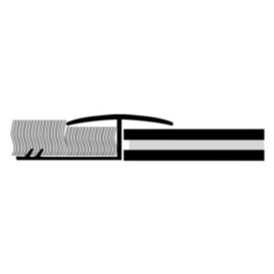 Supadec Aluminium Round Edge 48mm X 900mmFlooring Edge Trim With FixingsPremium Aluminium Round Edge Trim Fixings from B&Q