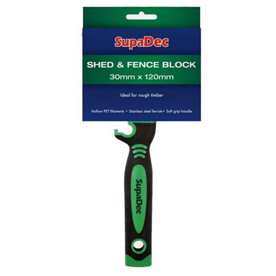 Outdoor Exterior Wood Garden Shed Fence Block Paint Brush 30Mmx120mm 5017193338815 - Image 3