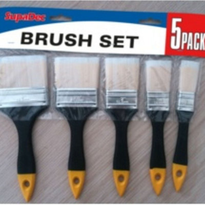 Supadec Paint Brush SetPack Of 5 Multi-Size Paint Brushes For DiyPainting & Decorating25mm To 75mm from B&Q