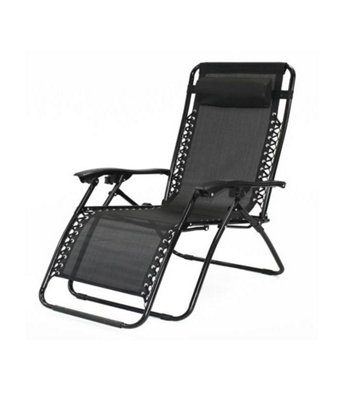 SupaGarden Grey Zero Gravity Chair Lounger from B&Q