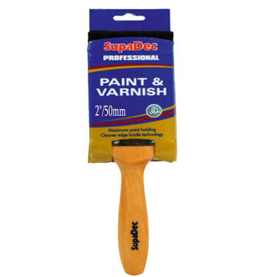 Supadec Professional Paint & Varnish Brush 2 Inch50mmMaximum Paint HoldingBeaver Tail HandleTrade Quality Bristles from B&Q