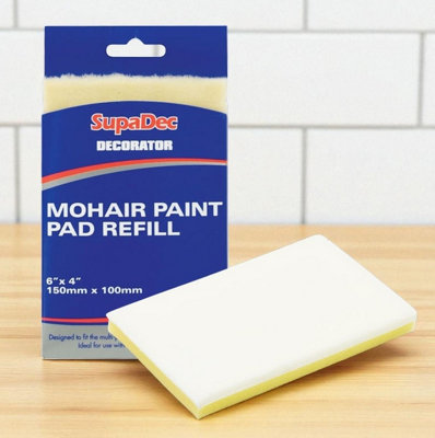 Supadec Decorating Mohair Paint Pad Refill 6" X 4" /150Mm X 100Mm 5017193410368 - Image 3