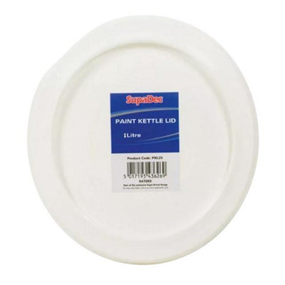Supadec Paint Kettle LidFits 1L & 2.5L Plastic Paint KettlesSnap-On Sealable Paint Kettle Lid Cover from B&Q