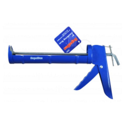 B&Q -  Caulking GunHeavy-Duty Cartridge Applicator For Sealants & AdhesivesPremium Sealant GunBlue310Ml Cartridge Gun