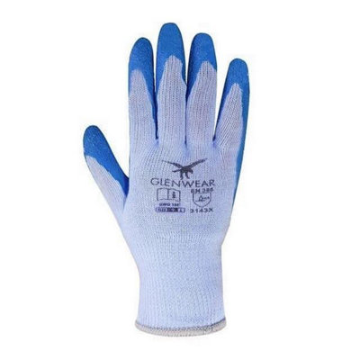 Glenwear Heavyweight Grip GlovesXlLatex-Coated Palm & FingertipsEn388 Certified Protective Work Gloves from B&Q