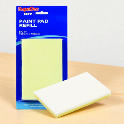 3 x Paint Pad Foam Refills 6 x 4"" to fit SupaDec Paint Pad Handles DIY Painting - Image 6