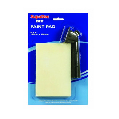 SupaDec DIY Paint Pad with Handle Painting Decorating 6"" x 4"" /150mm x 100mm - Image 5