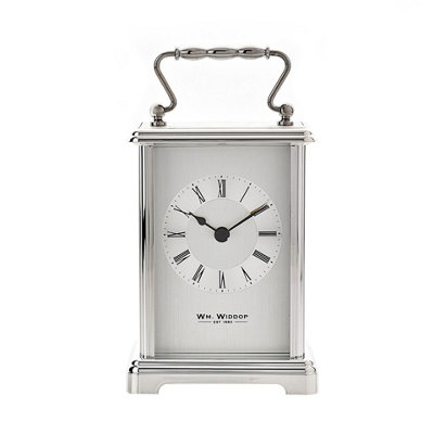 WILLIAM WIDDOP Wm Widdop Silver Colour Carriage Clock from B&Q