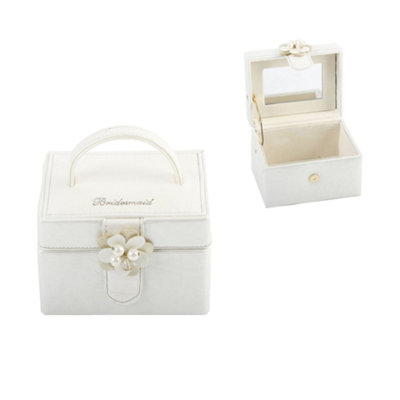 Juliana Wedding Party Leatherette Jewellery Box – Bridesmaid Keepsake Gift