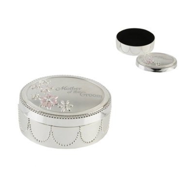Juliana Wedding Party Silver Plated Trinket Box Mother Of The Groom Keepsake from B&Q