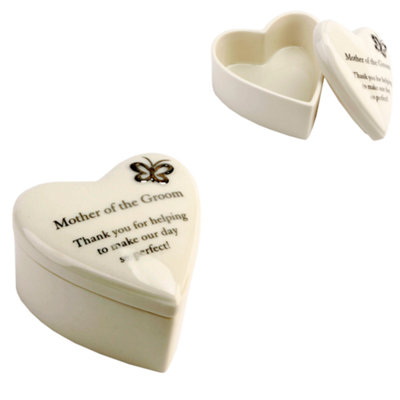 Amore Wedding Party Trinket Box Mother Of The Groom Keepsake Gift from B&Q