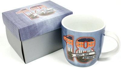 Widdop Denim Design Boxed 18Th Birthday Mug