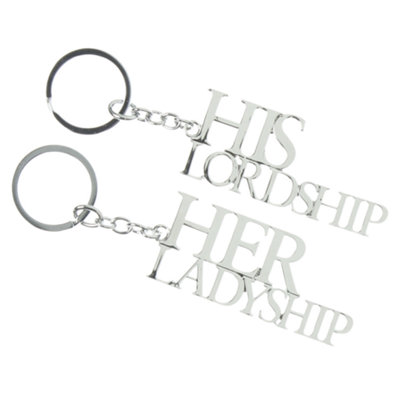 Amore Keyrings SetHis Lordship & Her Ladyship from B&Q