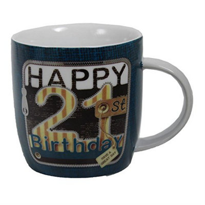 Widdop Laura Darrington Unzipped Collection Porcelain Mug21St Birthday from B&Q