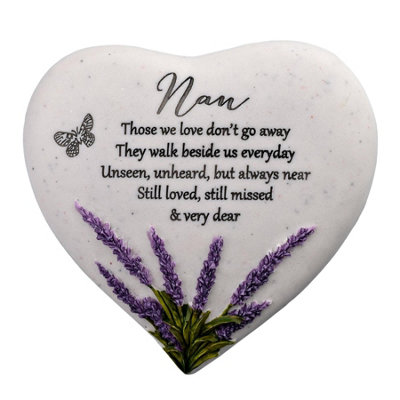 B&Q -  Thoughts Of You Heart Stone LavenderNan