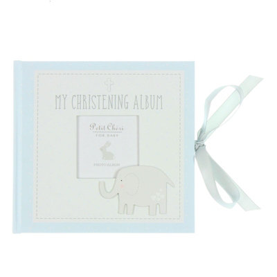 Petit Cheri Baby Christening Photo Album – My Christening Album (Blue)