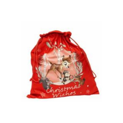 Julian Charles Red Disney Bambi Christmas Wishes Velour Present Sack - One Size - Image 6