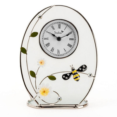 Widdop And Co. Widdop Sophia Mantel Wire & Glass Bee Clock - Image 3