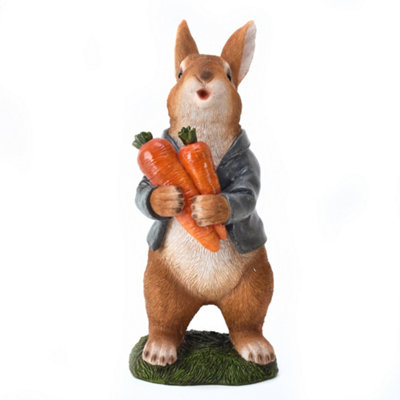 B&Q -  Rabbit With Bunch Of Carrots Ornament