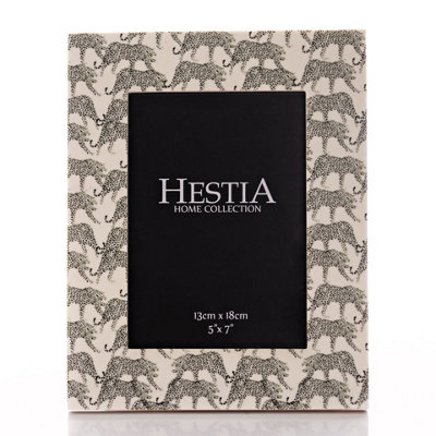 Hestia Resin Jaguar Photo Frame 5" X 7"