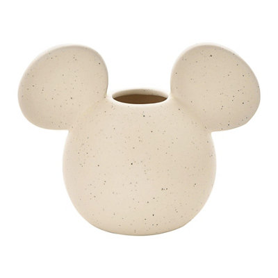 Disney Mickey Head Shaped Natural Speckle Vase - Image 5